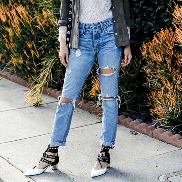 GRLFRND Petite Karolina High-Rise Skinny Jean in A Little More Love Size 27 - Picture 2 of 12